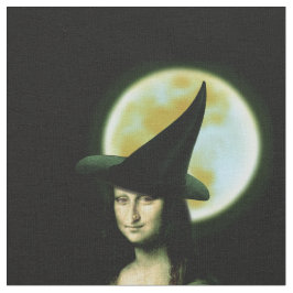ウィッチー女性モナリサハロウィーン ファブリック
