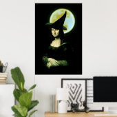 ウィッチー女性モナリサハロウィーン ポスター (ホームオフィス)