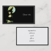 ウィッチー女性モナリサハロウィーン 名刺 (正面/裏面)