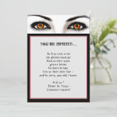 ウィッチー女邪悪な目ハローウィンパーティ 招待状 (スタンド正面)