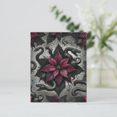 ウィッチー毒ポインセチア開花スクラップブック紙 (スタンド正面)