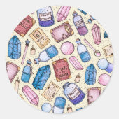 ウィッチー疑問に思システッカー ラウンドシール (正面)