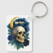 ウィッチー美学ゴシックフローラハロウィン不気味 キーホルダー (裏面)