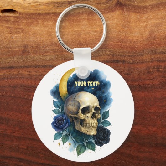 ウィッチー美学ゴシックフローラハロウィン不気味 キーホルダー (正面)