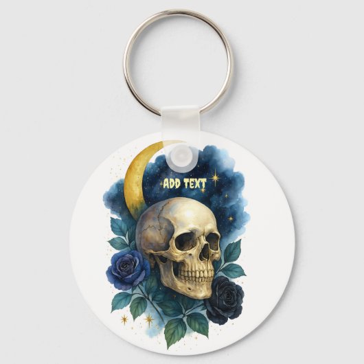 ウィッチー美学ゴシックフローラハロウィン不気味 キーホルダー (裏面)