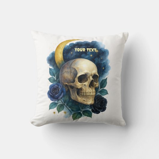 ウィッチー美学ゴシックフローラハロウィン不気味 クッション (正面)