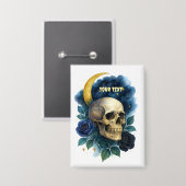 ウィッチー美学ゴシックフローラハロウィン不気味 缶バッジ (正面/裏面)