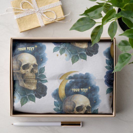 ウィッチー美学ゴシックフローラハロウィン不気味 薄葉紙 (ギフト)