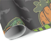 ウィッチー考えン柄のハロウィン ラッピングペーパー (ロールコーナー)