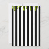 ウィッチー脚ビーチングパープルハローウィンパーティ 招待状 (裏面)