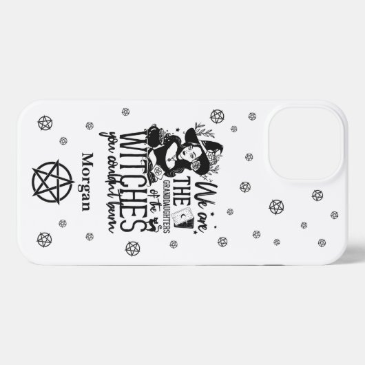 ウィッチー魔女引用文私たちは孫娘iPhon iPhoneケース (裏面横)