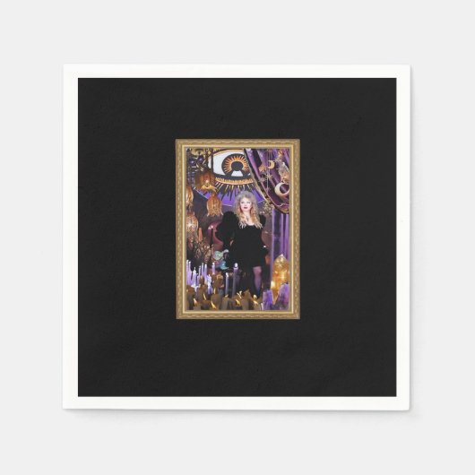 ウィッチー・ウィムシゴス・スティービー・コラージュ スタンダードカクテルナプキン (正面)