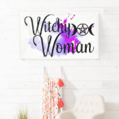 ウィッチー·ウーマン·ウォーターカラー 横断幕 (インサイチュ)