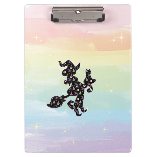 ウィッチー&キャットハロウィーンムード クリップボード (正面)