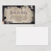 ウィッチー・ゴシックハロウィーンベビーシャワーブックベビー エンクロージャーカード (正面/裏面)