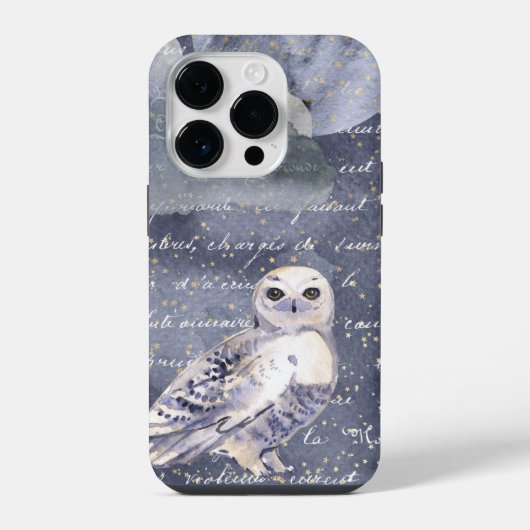 ウィッチー・スノー・フクロウ iPhoneケース (裏面)