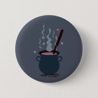 ウィッチー・ハロウィン・コールドロン 缶バッジ