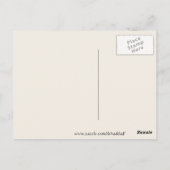 ウィッチー・ハロウィーンの挨拶 ポストカード (裏面)