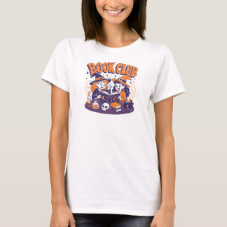 ウィッチー ブッククラブ ハロウィン コメディ 本好き Tシャツ