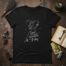 ウィッチー・ミニマル — バッドウィッチの雰囲気 モダンラインアート Tシャツ