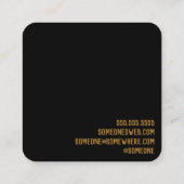 ウィッチー・ムーン・フェイズ・キャット スクエア名刺 (裏面)