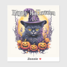 ウィッチー・リトル・キティ・キャット | ハッピー・ハロウィン シール