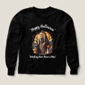 ウィッチーHalloween Vibes – ブラック – Tシャツ🎃👻 (デザイン正面)