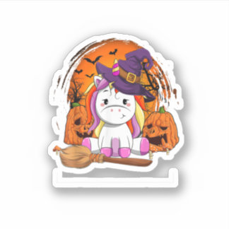 ウィッチーUnicornハロウィンカボチャかわいいハロウィン シール