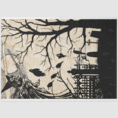 ウィッチ不気味と墓地のシルエット 薄葉紙 (正面)