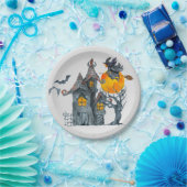 ウィッチ不気味スをテーマにしたハロウィーン紙プレート ペーパープレート (パーティー)