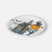 ウィッチ不気味スをテーマにしたハロウィーン紙プレート ペーパープレート (アングル)