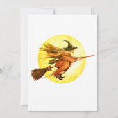 ウィッチ不気味ズナイトアウトハロウィーン招待状 招待状 (裏面)