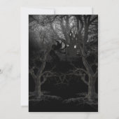 ウィッチ不気味ズフォレストハローウィンパーティ招待状 招待状 (裏面)