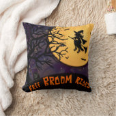 ウィッチ不気味ハロウィーンナイトフリーブルームライド クッション (ブランケット)