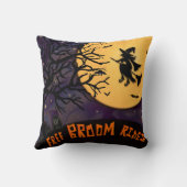 ウィッチ不気味ハロウィーンナイトフリーブルームライド クッション (裏面)