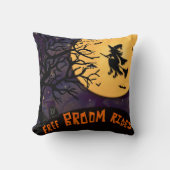 ウィッチ不気味ハロウィーンナイトフリーブルームライド クッション (正面)