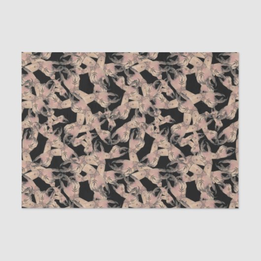 ウィッチ不気味ハンズパターンハロウィーンティッシュペーパー 薄葉紙 (正面)