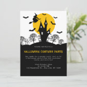 ウィッチ幽霊のよく出るハウスオレンジ&ブラックハローウィンパーティ 招待状 (スタンド正面)
