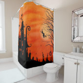 ウィッチ幽霊のよく出るハウスシャワーカーテン シャワーカーテン (インサイチュ)
