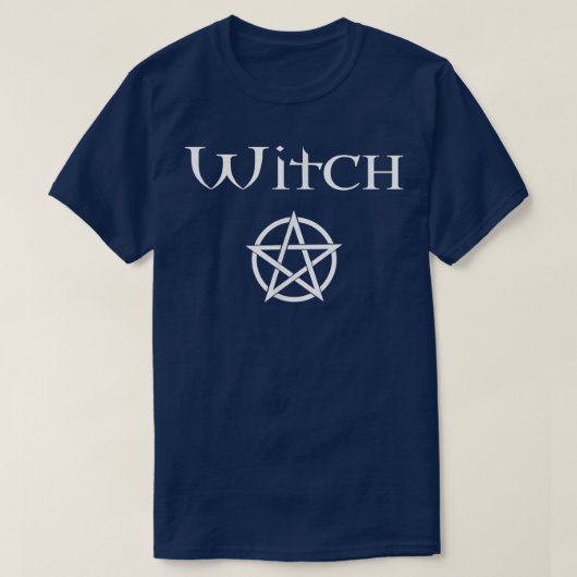 ウィッチ星形五角形異教のウィッカ信者ハロウィーンハロウィン Tシャツ (デザイン正面)