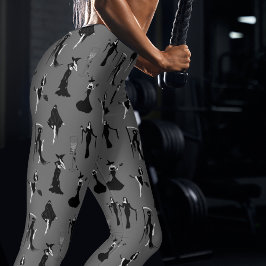 ウィッチ血カクテルハートスケルトンハンドハロウィーン レギンス