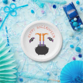 ウィッチ足インカルドロンハロウィーン ペーパープレート (パーティー)