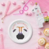 ウィッチ足インカルドロンハロウィーン ペーパープレート (パーティー)