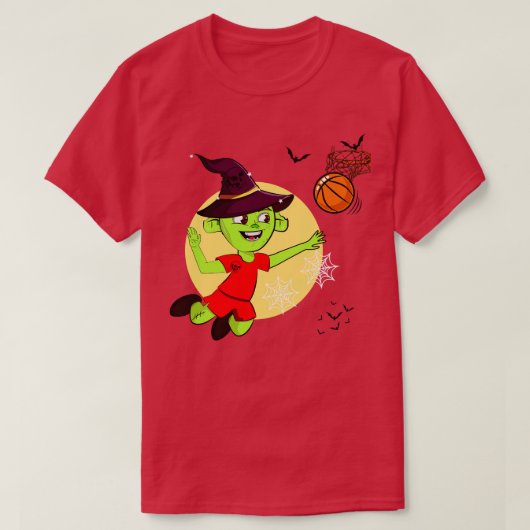 ウィッチ遊バスケットボール Tシャツ (デザイン正面)