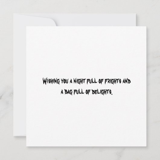 ウィッチ飛んでいるハッピーハローウィンパーソナライズされたカード カード (裏面)