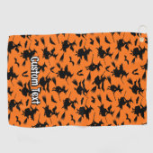 ウィッチ飛んでいるパターン ゴルフタオル (横)