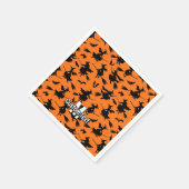 ウィッチ飛んでいるパターン スタンダードカクテルナプキン (角)