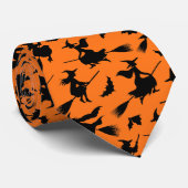 ウィッチ飛んでいるパターン ネクタイ (ロール)