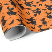 ウィッチ飛んでいるパターン ラッピングペーパー (ロールコーナー)