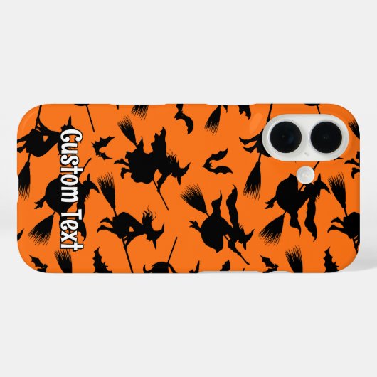 ウィッチ飛んでいるパターン Case-Mate iPhoneケース (裏面 (横))